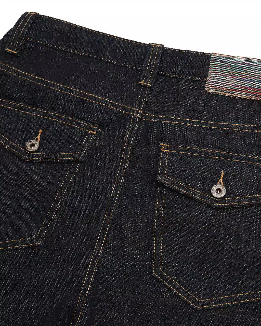 ZHABUXIAO Selvedge Straight Leg Retro Denim Jeans YKK Zipper Black