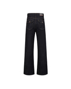 ZHABUXIAO Selvedge Straight Leg Retro Denim Jeans YKK Zipper Black